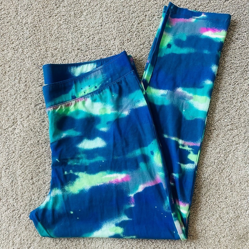 💜3/$30 Candy Couture Love Plus 2X Colourful Workout Leggings Tights Loungewear